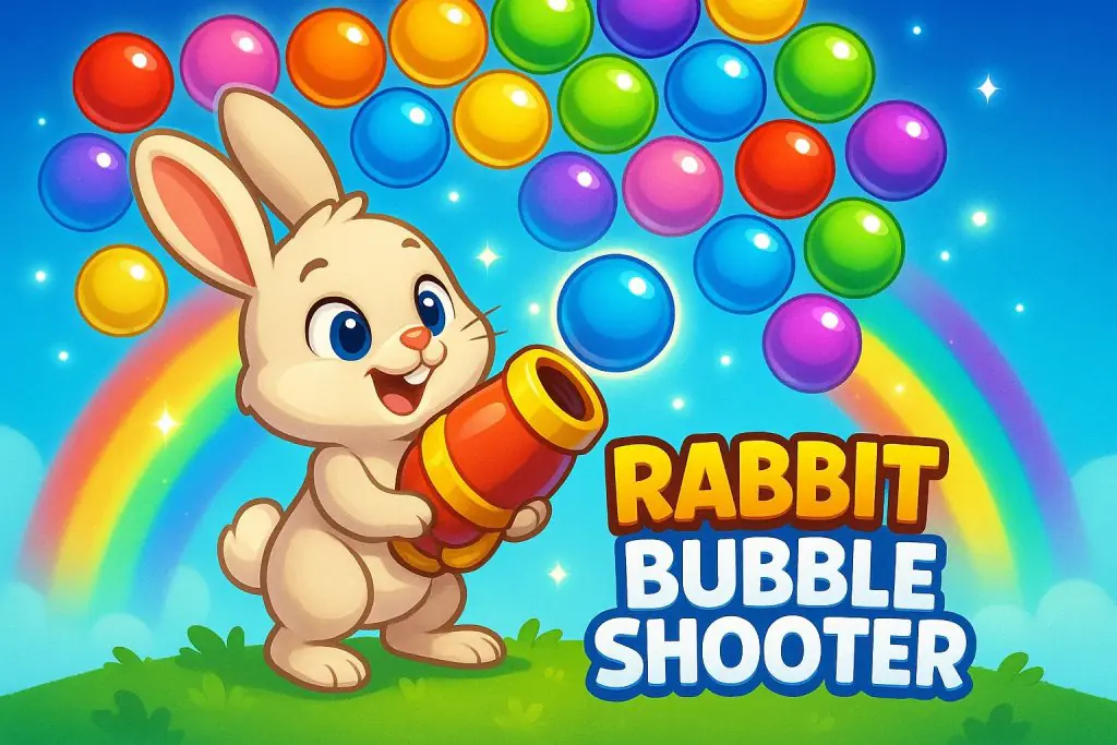 Rabbit Bubble Shooter – Unity Project with Ads + IAP (Complete Game Template)
