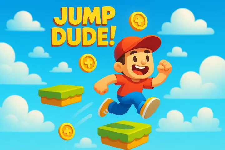 Jump Dude! – Unity Complete Project + AdMob + In-App Purchase (Ultra Casual Game)