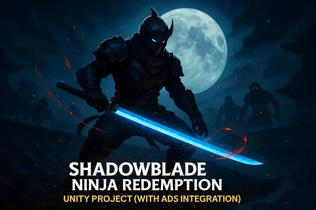 Shadowblade Ninja Redemption – Unity Project (With Ads Integration)