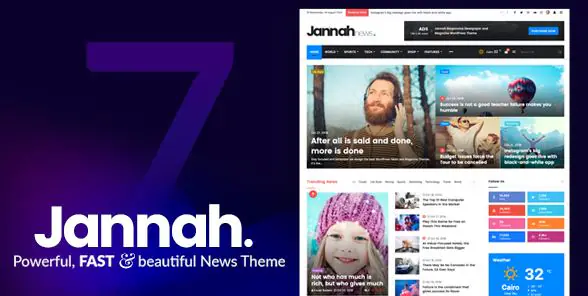 Jannah v7.6.3 Nulled – Newspaper, Magazine, News & BuddyPress WordPress Theme (Free Download)