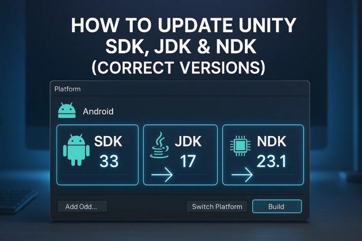 How to Update Unity SDK, JDK & NDK for Android (Correct Versions)